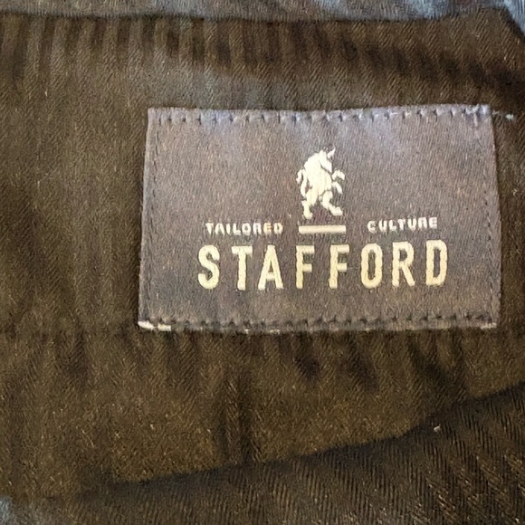 Stafford Black Tailored Pants 34x30 - Picture 3 of 4